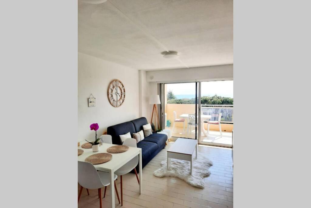 T2 Avec Magnifique Vue Mer, Piscine, Clim, Parking Apartment Antibes Exterior photo